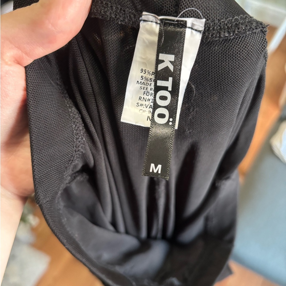 K Too Sheer Mesh Black Raver pants - Picture 4 of 4